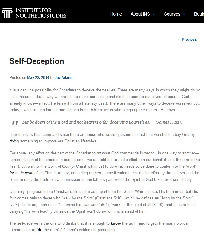 Adams. Self Deception 2