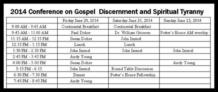 2014 TANC Event Schedule