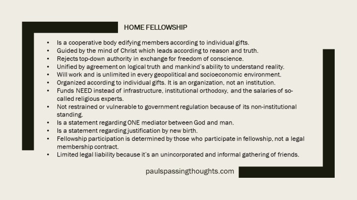 Home Fellowships one