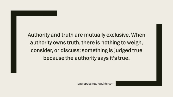 Authority and Truth