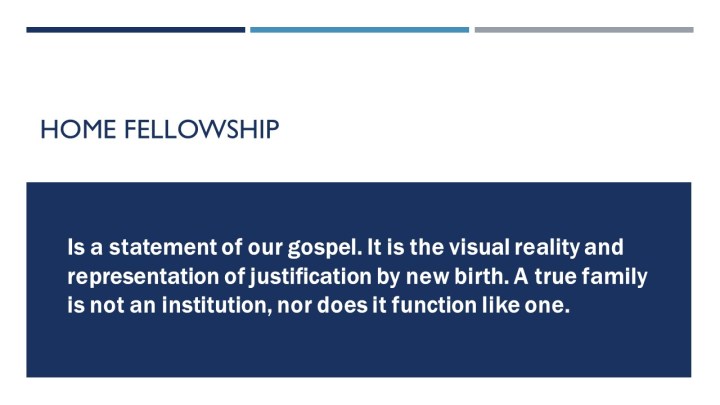 Home Fellowship