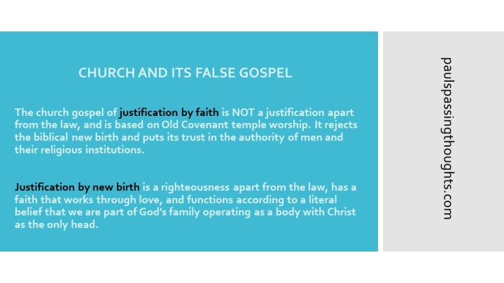 Church False Gospel